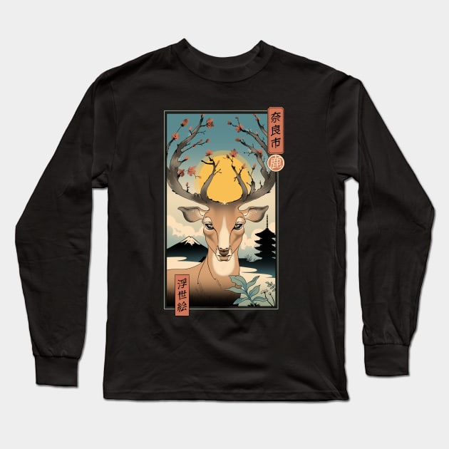 Spring in Nara Long Sleeve T-Shirt by Vincent Trinidad Art